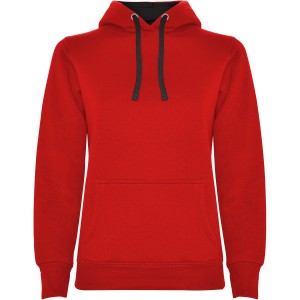 Roly Urban n�i kapucnis pul�ver, Red, Black
